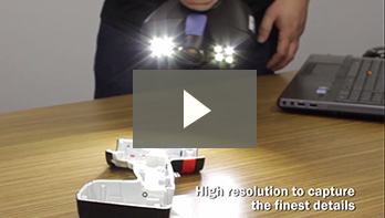 Go!SCAN 3D in azione: Scansione 3D di un foro