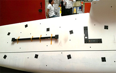 船体的仪表：定位量规、目标和参考目标。