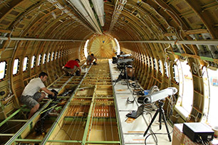 Creación del interior de un avión: Del escaneado al modelado en 3D