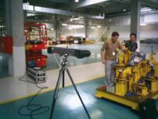 Tool testing and adjustment in the factory