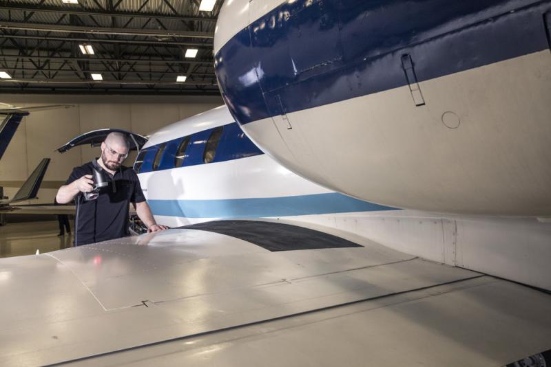 Ispezione delle superfici NDT per il settore MRO aerospaziale