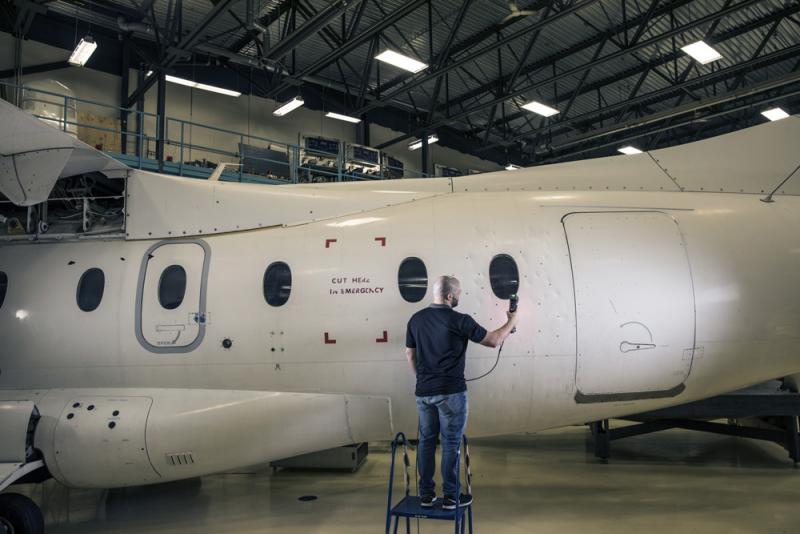 Ispezione delle superfici NDT per il settore MRO aerospaziale