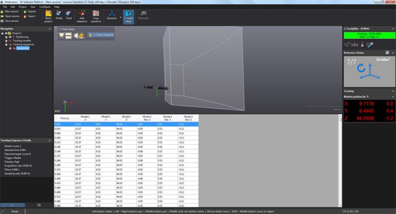 VXtrack: Modulo software di tracking dinamico